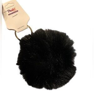 🔴Black Fluffy Keychain Accessory